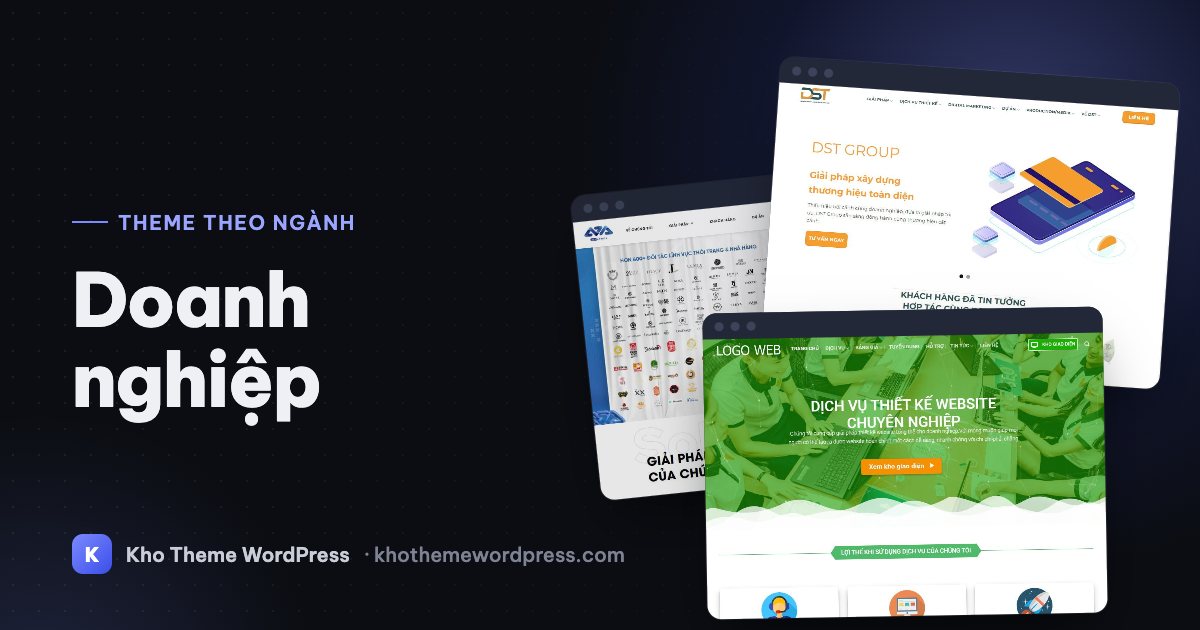 Theme WordPress doanh nghiệp: mẫu website công ty chuyên nghiệp, giá rẻ