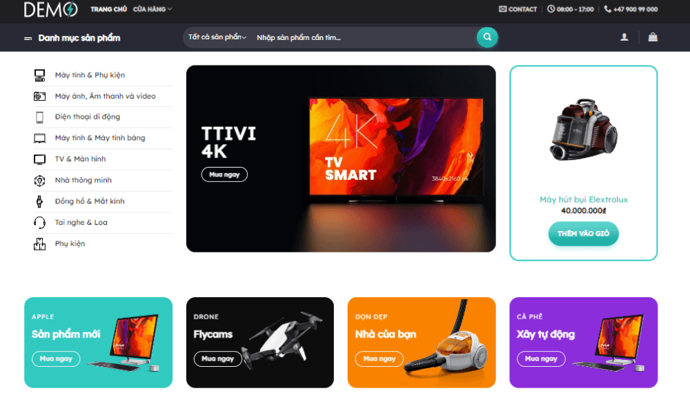 Top4: Theme wordpress bán hàng điện tử