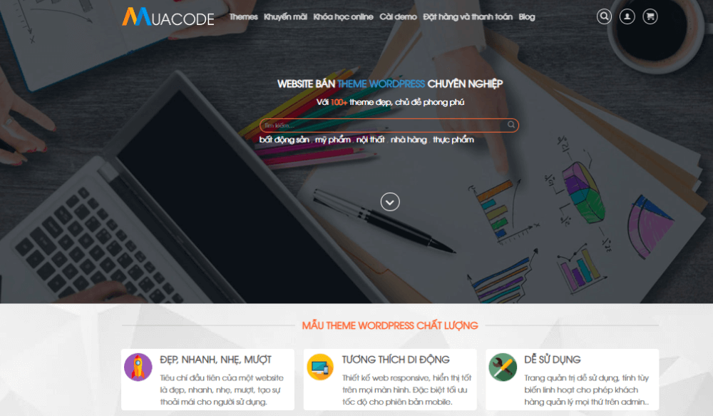 Top5: Theme wordpress dịch vụ mua bán code