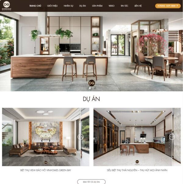 Theme wordpress nội thất đồng gia