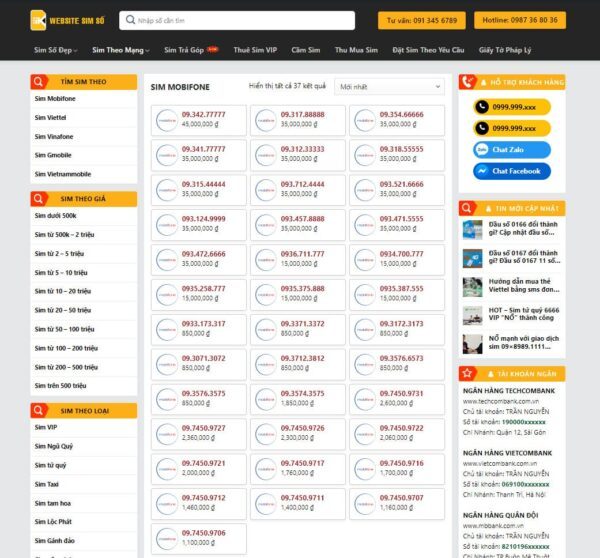 Theme wordpress sim số 02 - Ảnh 3