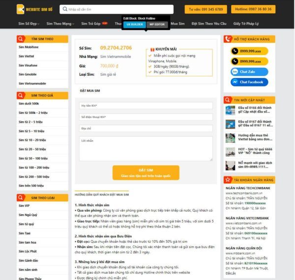 Theme wordpress sim số 02 - Ảnh 2