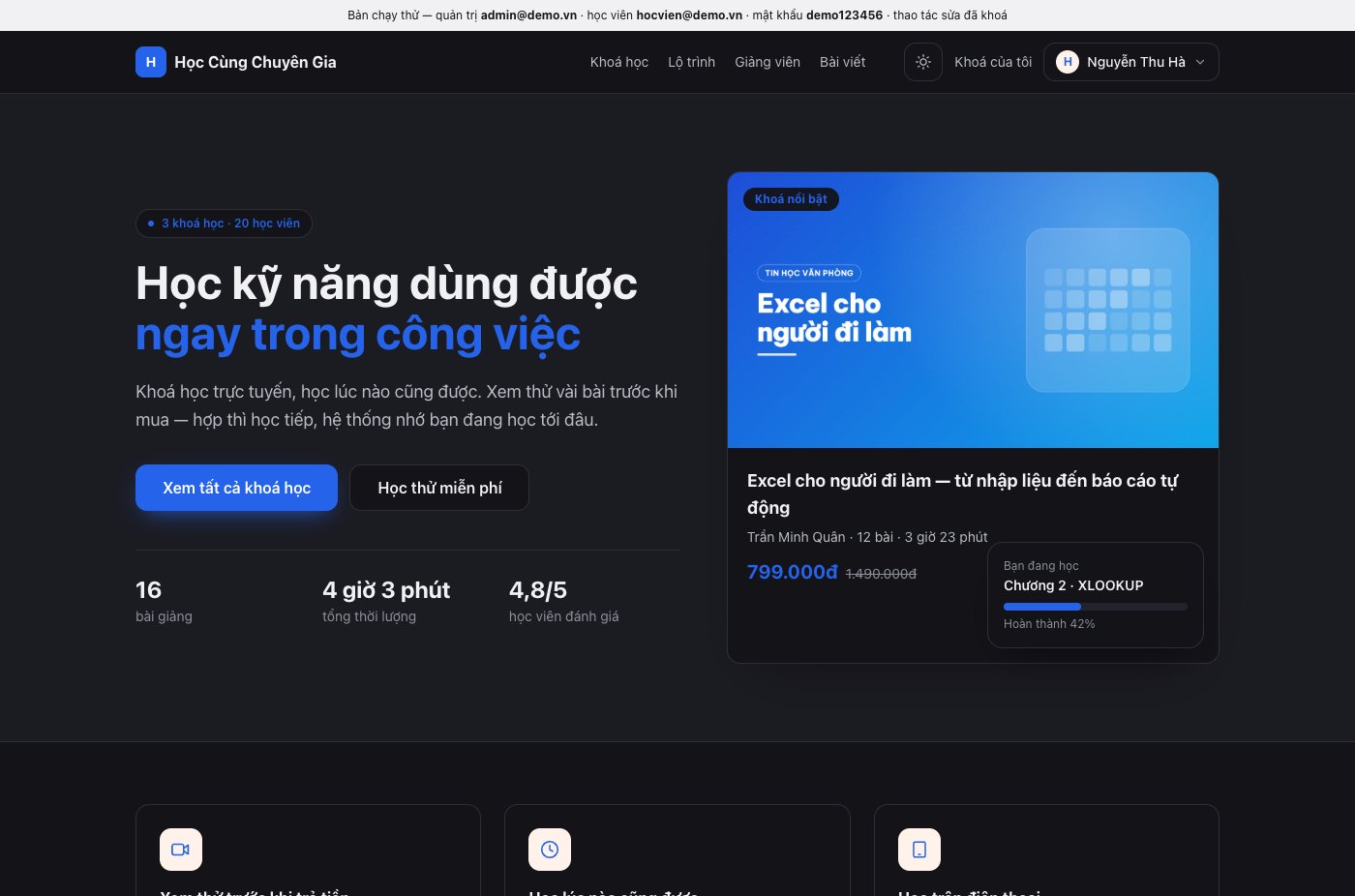 Nền tối — khách tự chọn, web nhớ lựa chọn đó